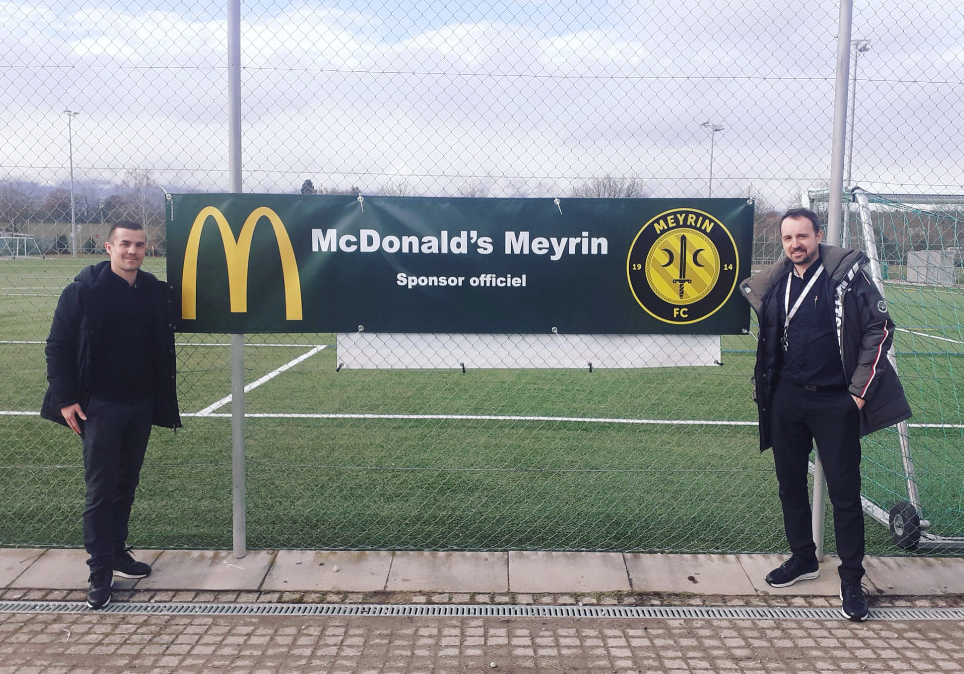 McDonald's Meyrin Marc Haissly, Gérant et Kévin Liogier, superviseur des opérations.